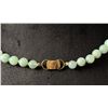 Image 3 : Chinese 14k Gold Green Jade Jadeite Ball Necklace