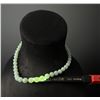 Image 5 : Chinese 14k Gold Green Jade Jadeite Ball Necklace