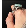 Image 5 : Navajo Sterling Turquoise Indian Chasing Deer Ring
