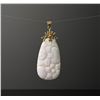 Image 2 : 14K Gold Chinese Lavender Jade Jadeite Pendant