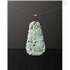 Image 2 : 14k Gold Chinese Jade Jadeite Pendant