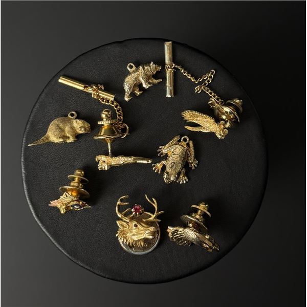 Collection of 14K Gold Pendants and Pins