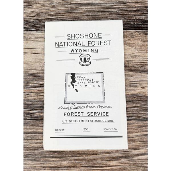1956 Shoshone National Forest booklet