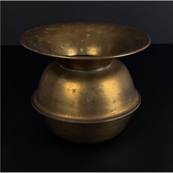 Antique Montana Saloon Brass Spittoon