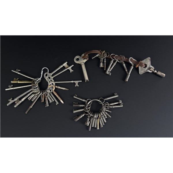 Collection of Antique Skeleton Keys