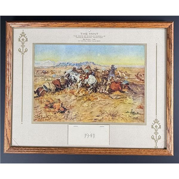 1947 Charles M Russell Montana Mint Calendar