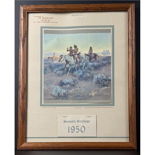 1950 Charles M Russell Montana Mint Calendar
