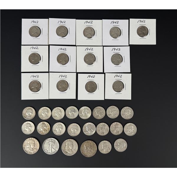 Collection of US Coins with Silver Content