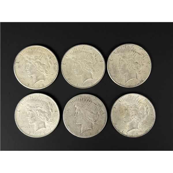 Collection of Silver Peace Dollars