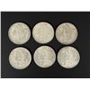 Image 1 : Group of 6 Morgan Silver Dollars