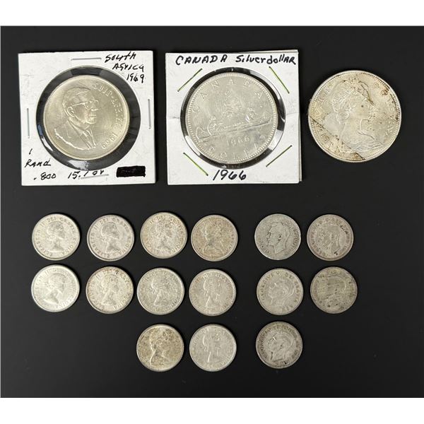 Group of Foreign Coins with Silver Content