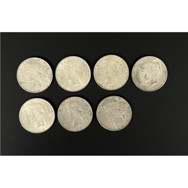 Collection of Silver Peace Dollars