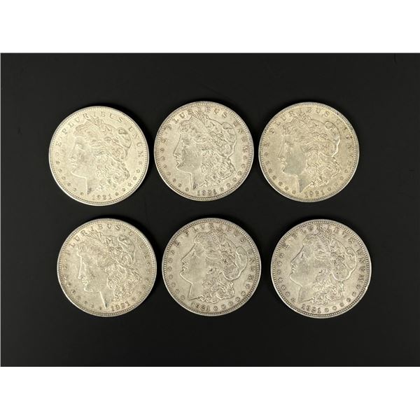 Group of 1921 Morgan Silver Dollars