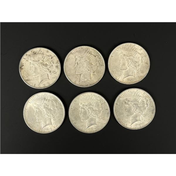 Group of Silver Peace Dollars