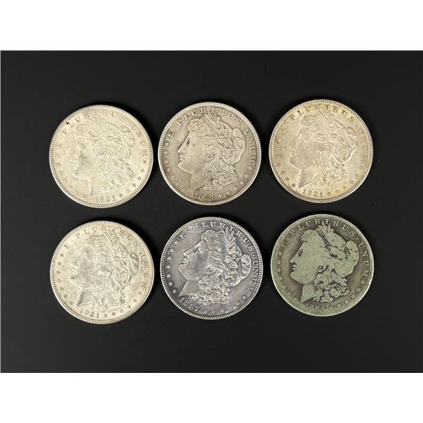 Group of Morgan Silver Dollars