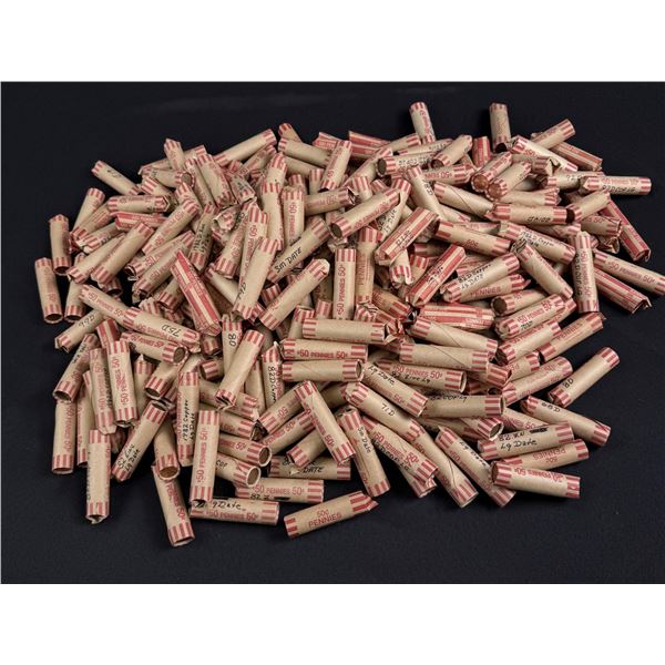 Approximately $155 Face Value Rolled Pennies