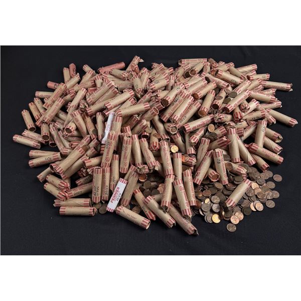 Approximately $200 Face Value Rolled Pennies