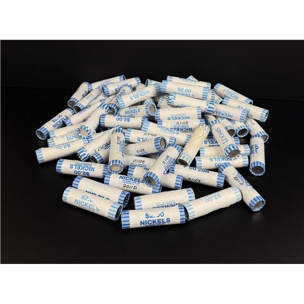 $170 Face Value of US Nickel Rolls
