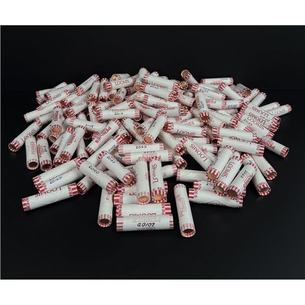 Approximately $98 Face Value Rolled Pennies