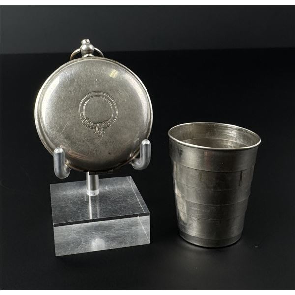 Will & Finck Pocket Watch Folding Travel Cup