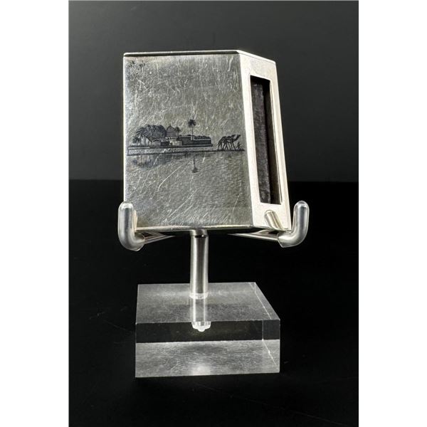 Iraq Niello Sterling Silver Matchbox Holder