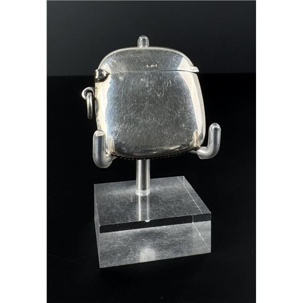 1919 Sterling Silver English Match Safe Vesta Case