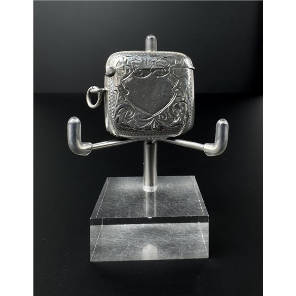 Victorian Sterling Match Safe Vesta Case