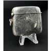 Image 1 : Edwardian Sterling Floral Match Safe Vesta Case