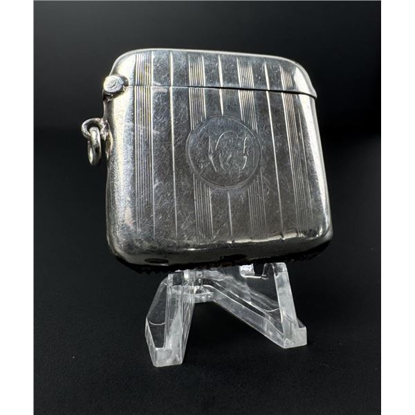Victorian Sterling Match Safe Vesta Case