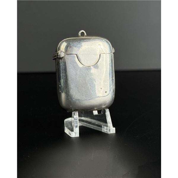 Edwardian BPDC Sterling Match Safe Vesta Case