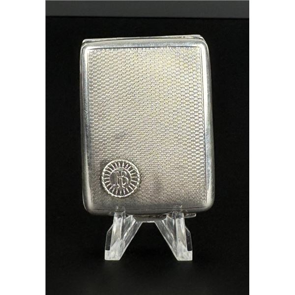 1928 Sterling Silver Cigarette Case