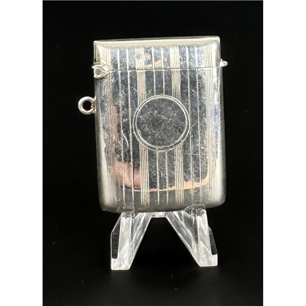 1919 Sterling Match Safe Vesta Case