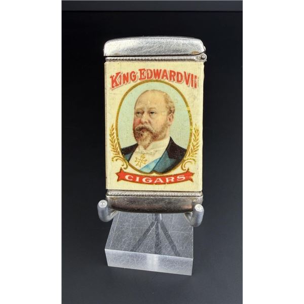 King Edward VII Cigars Celluloid Match Safe
