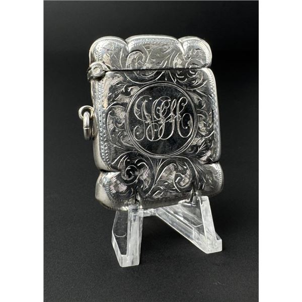 1912 Sterling Match Safe Vesta Case