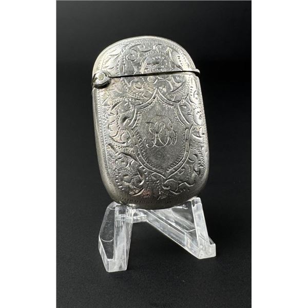 Victorian Sterling Match Safe Vesta Case