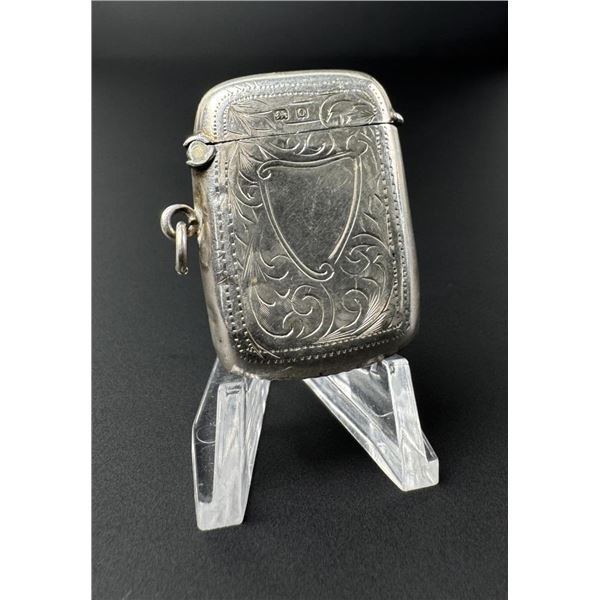 1913 Sterling Match Safe Vesta Case