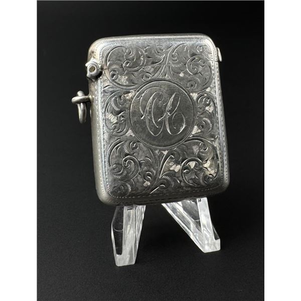 Edwardian Sterling Match Safe Vesta Case