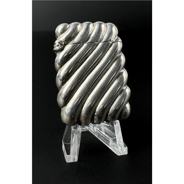 Victorian Sterling Match Safe Vesta Case