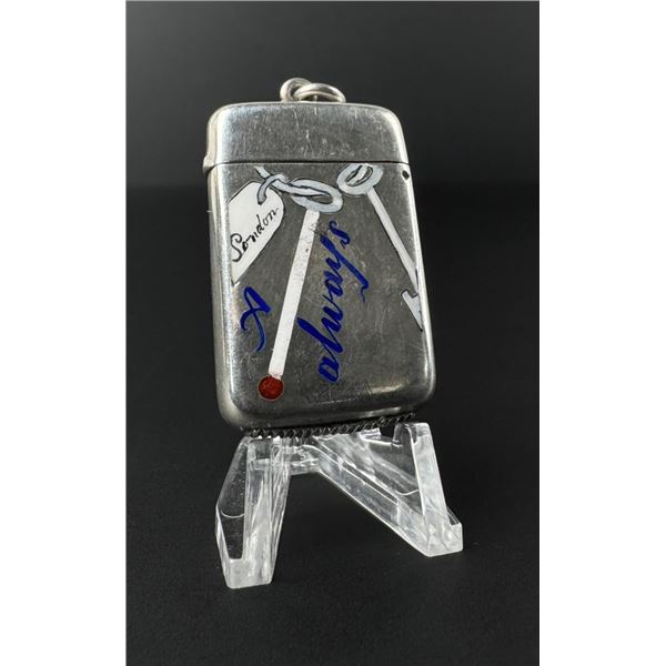 WWI WW1 Sterling Silver Officer Vesta Match Case