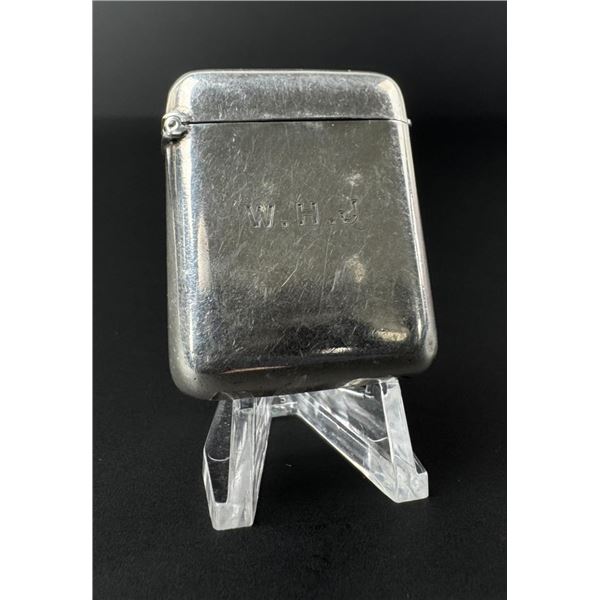 Victorian Sterling Match Safe Vesta Case