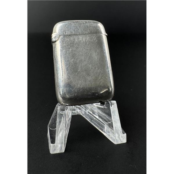 Victorian Sterling Match Safe Vesta Case