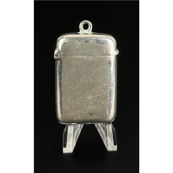 Victorian Sterling Match Safe Vesta Case