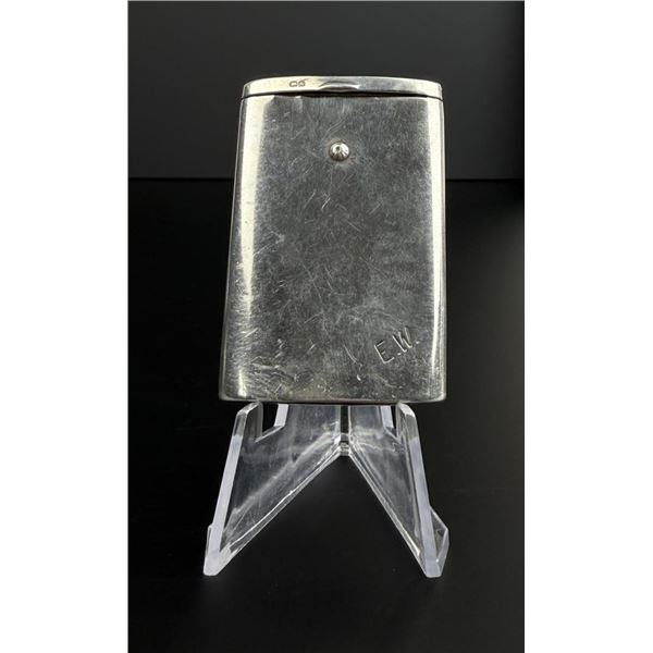 1925 Sterling Silver Sliding Cigarette Case