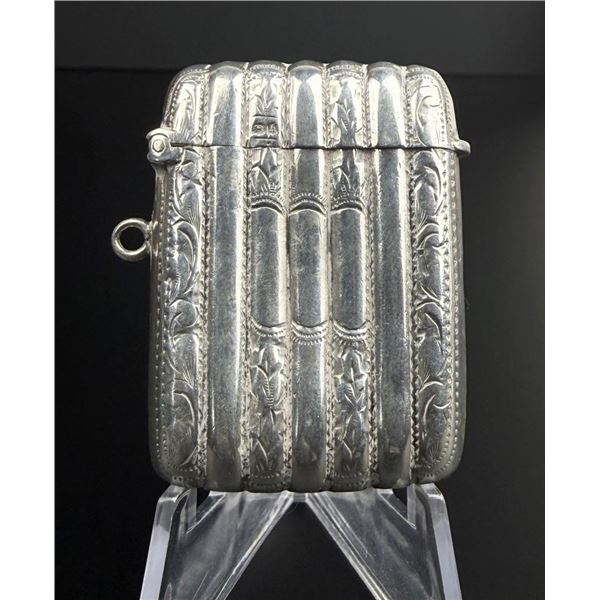 Victorian Sterling Match Safe Vesta Case