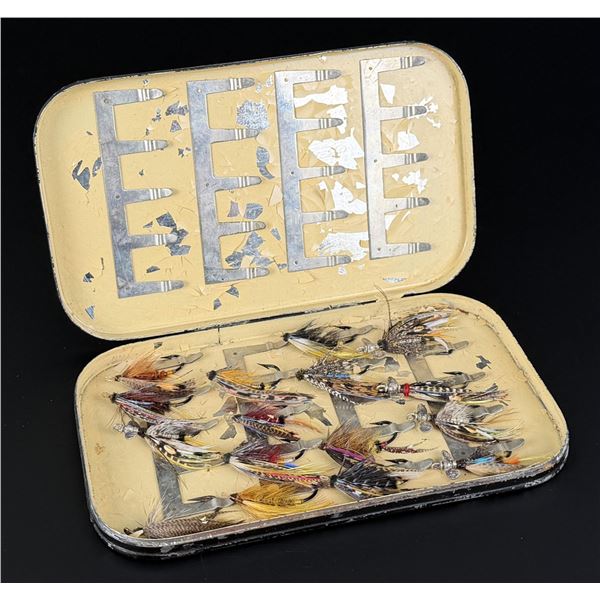 Hardy Brothers Alnwick Fly Fishing Box and Flies