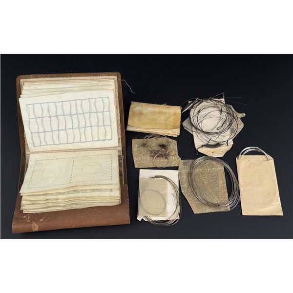 Antique Vellum Fly Fishing Leader Wallet