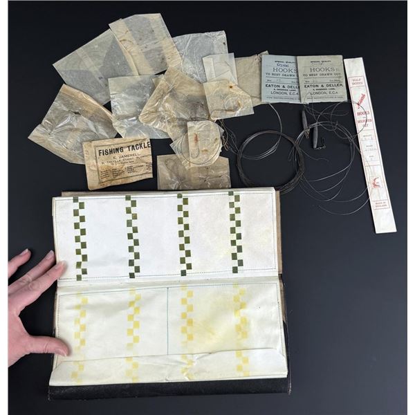 Antique Vellum Fly Fishing Leader Wallet