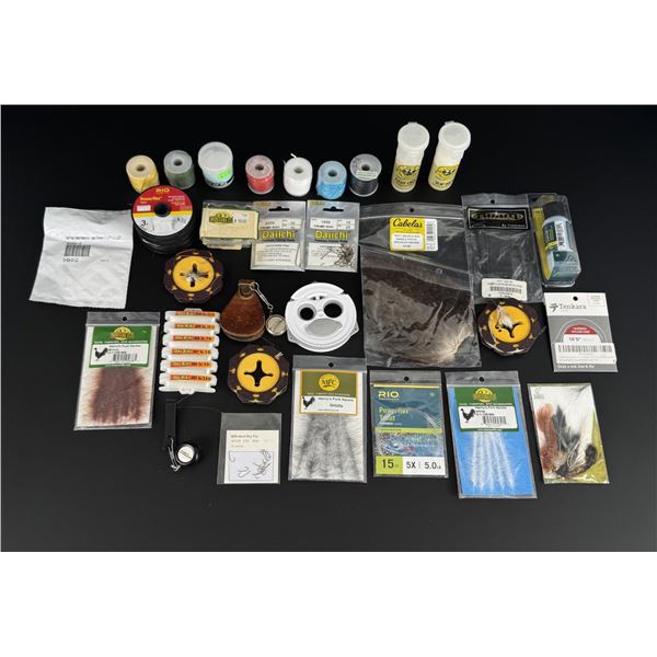 Collection of Fly Fishing Hackle Fly Tying