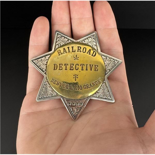 Denver Rio Grande Railroad Detective Badge