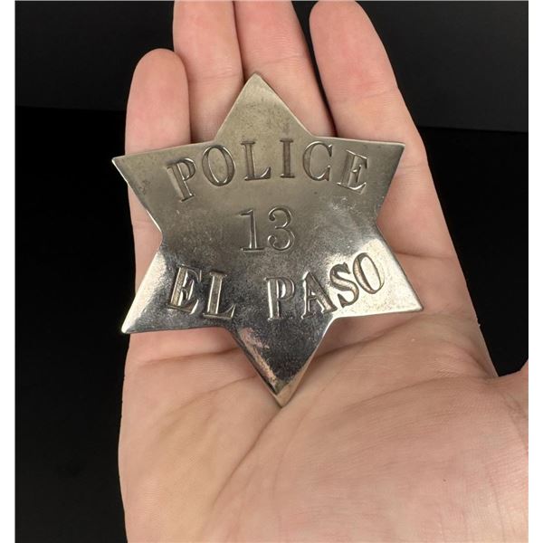 El Paso Texas Police Badge Langenbacker